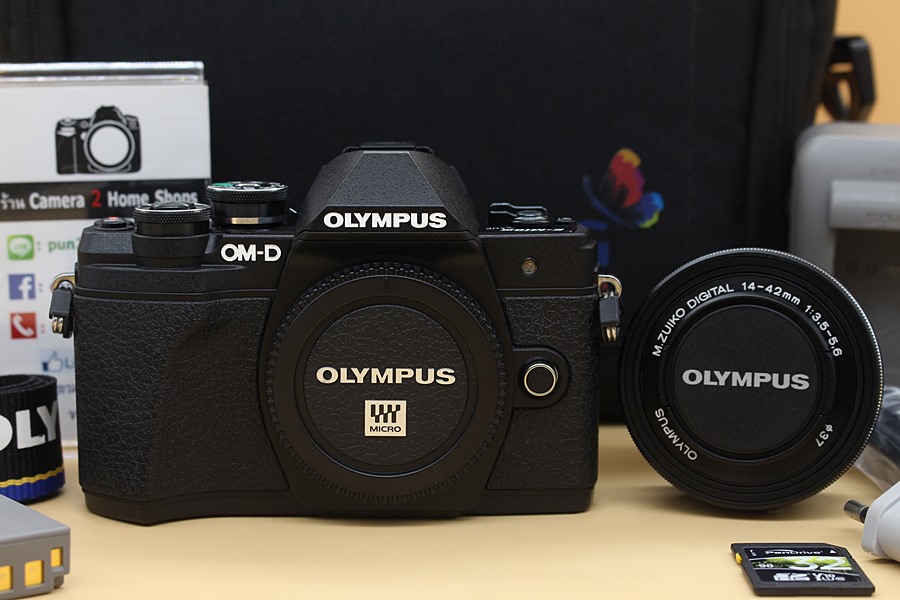 ขาย Olympus OMD EM10 Mark III + lens 14-42mm (สีดำ) อดีตประกันศูนย์ สภาพใหม่มาก ชัตเตอร์4,874รูป เมนูไทย อุปกรณ์ครบพร้อมกระเป๋า   อุปกรณ์และรายละเอียดของสิ
